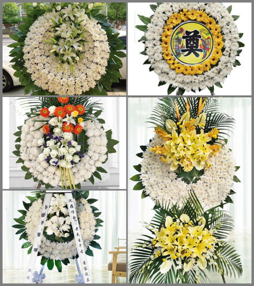 四川达州大竹县清河镇花圈速递